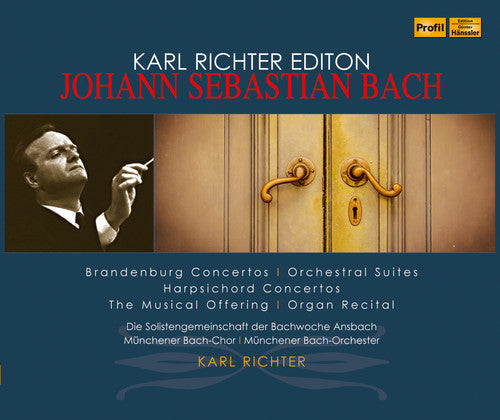 the album cover for J Bach S / Mundchner Bachchor / Richter - Karl Richter Edition