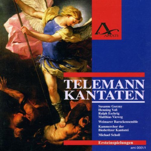 the album cover for Telemann / Scholl / Vieweg - Cantatas
