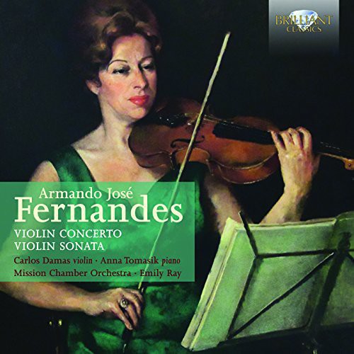 the album cover for Carlos Damas - Violin Cto & Violin Sonata