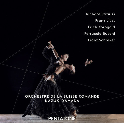 the album cover for Strauss / Korngold / Busoni - Orchestral Works