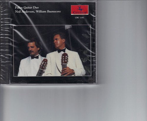 the album cover for Folios Guitar Duo - Guitar Works By Bach & Piazzolla