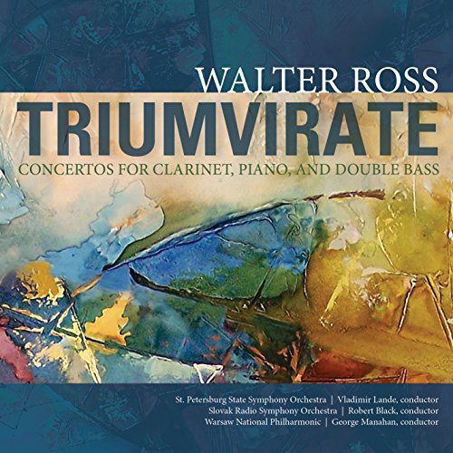 the album cover for Ross / Chirkov / Mitchell / Stoltzman - Triumverate