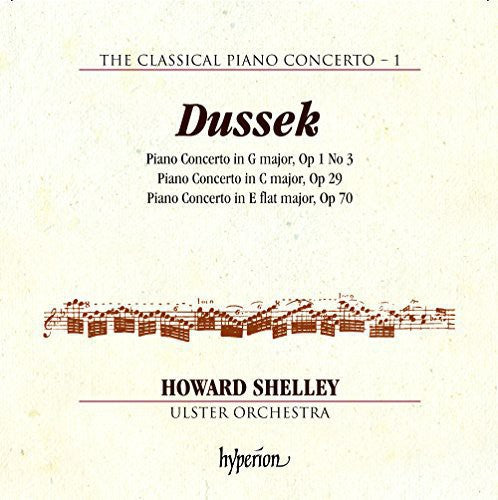 the album cover for Dussek / Shelley / Ulster Orchestra - Classical Pno Con 1
