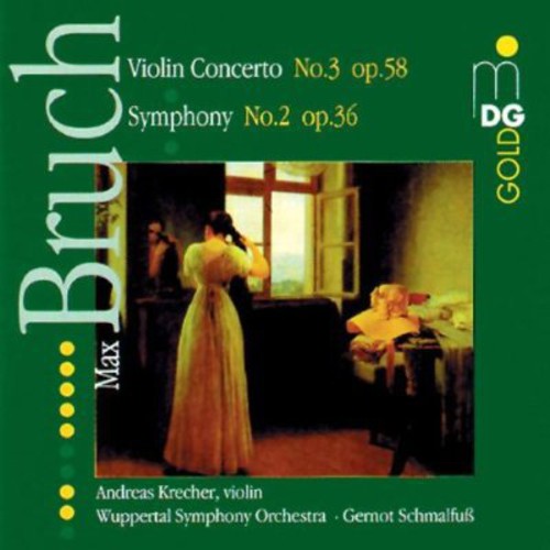 the album cover for M. BRUCH - Violin Concerto 3 / Symphony 2
