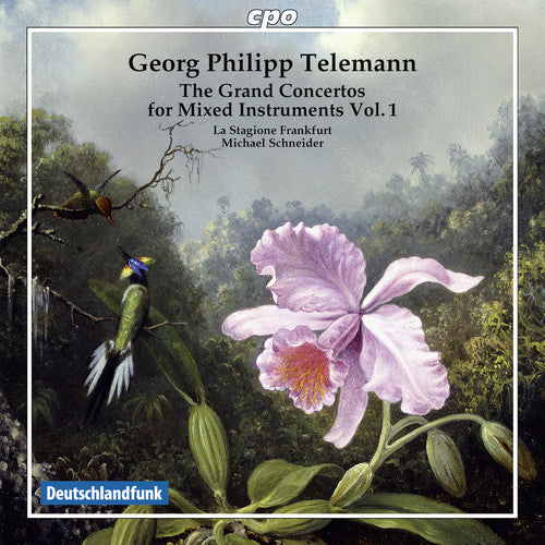 the album cover for Telemann / La Stagione Frankfurt / Schneider - Grand Cons for Mixed Instruments 1
