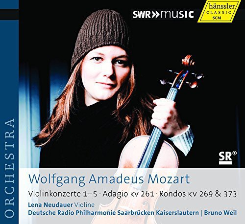 the album cover for Mozart / Neudauer / Deutsche Radio Phil - VLN Cons 1-5 & Other Works for Orch