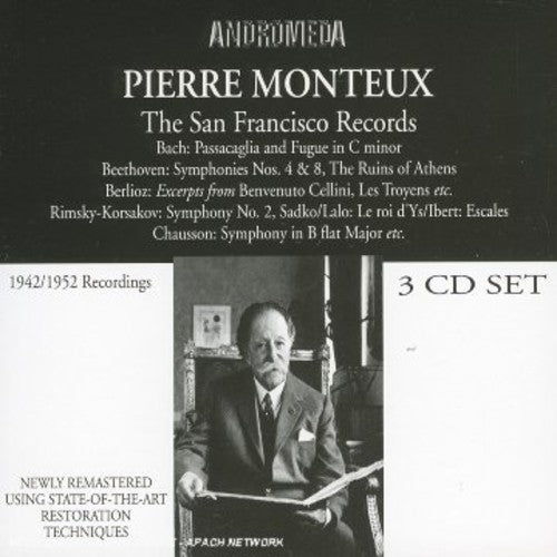 the album cover for Beethoven / Bach / Berlioz - Pierre Monteux