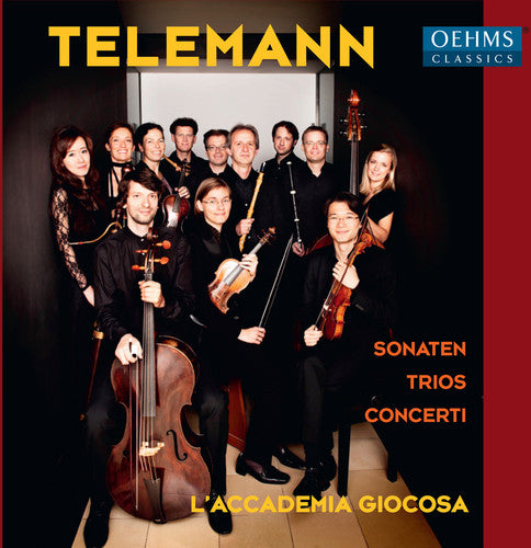 the album cover for Telemann / Laccademia Giocosa / Schilli - Cons Trios & Sons