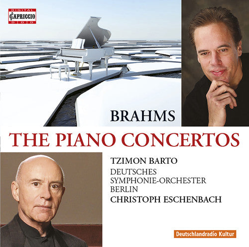 the album cover for Brahms / Barto / Eschenbach - Pno Cons