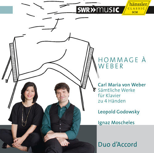 the album cover for Weber / Moscheles - Hommage a Weber