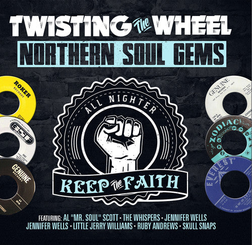 the album cover for Twisting The Wheel Northern Soul Gems / Var - Twisting the Wheel: Northern Soul Gems / Various