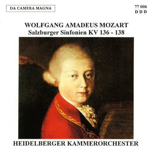 the album cover for Mozart / Heidelberger - Salzburger Sinfonien