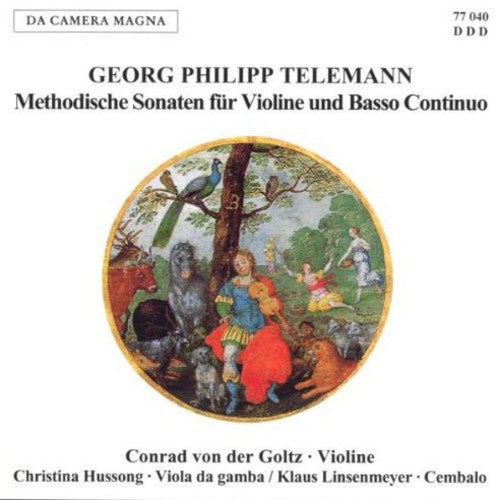 the album cover for Telemann / Goltz - Methodische Sonaten Fur Violin