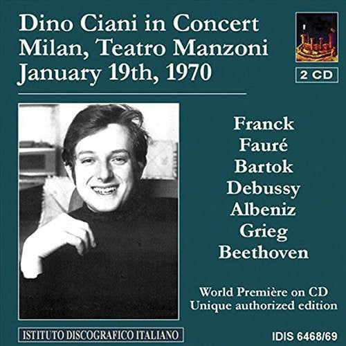 the album cover for Dino Ciani - Con in Teatro