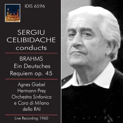 the album cover for SERGIU CELIBIDACHE - Ein Deutsches Requiem