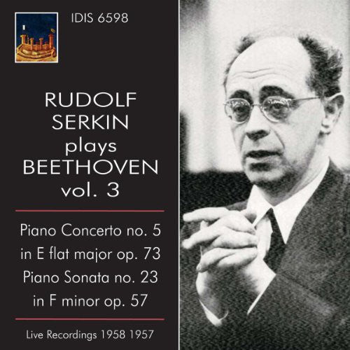 the album cover for Rudolf Serkin - Rudolf Serkin Plays Beethoven