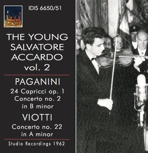 the album cover for Salvatore Accardo - Young Salvatore Accardo