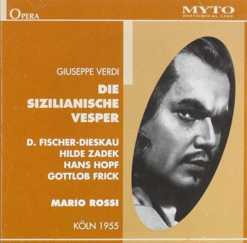 the album cover for Verdi / Dieskau / Zadek / Hopf / Frick / Rossi - Die Sizilianische Vesper
