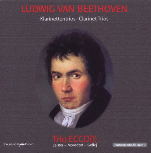 the album cover for Ecco - Clarinet Trios