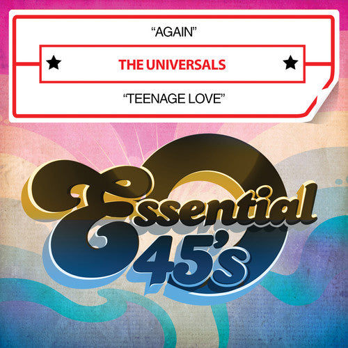 the album cover for The Universals - Again / Teenage Love