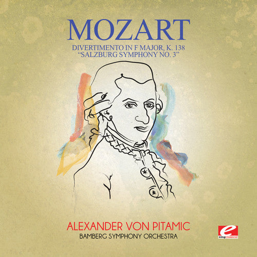 the album cover for Bamberg Symphony Orchestra - Divertimento in F Major K. 138 Salzburg Symphony 3
