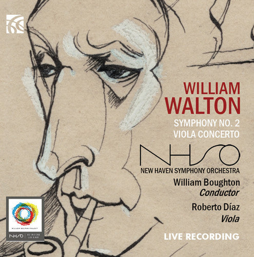 the album cover for Walton / New Haven Symphony Orchestra - Symphony No. 2 / Viola Concerto