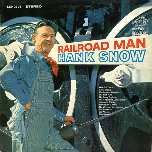 the album cover for Hank Snow - Railroad Man