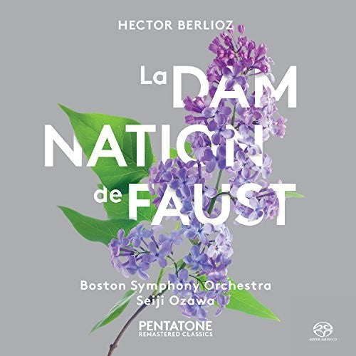 the album cover for Berlioz / Boston Symphony Orchestra / Ozawa - Damnation de Faust