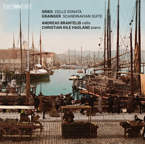 the album cover for Grieg / Brantelid / Hadland / Bjornkjaer - Cello Works