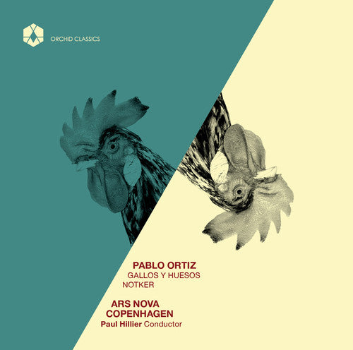 the album cover for Ortiz / Ars Nova Copenhagen / Hillier / Bowers - Gallos y Huesos - Notker