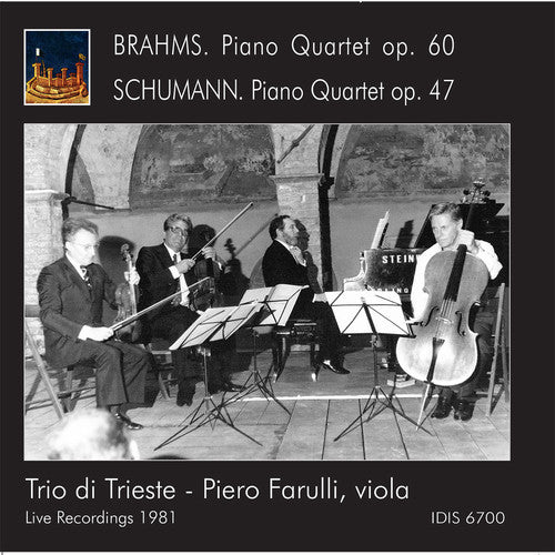 the album cover for Brahms / Schumann / Zanettovich / Farulli - Piano Quartets