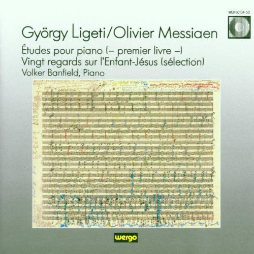 the album cover for György Ligeti - Ligeti: Etudes for Piano Book 1. Messiaen. Vingt