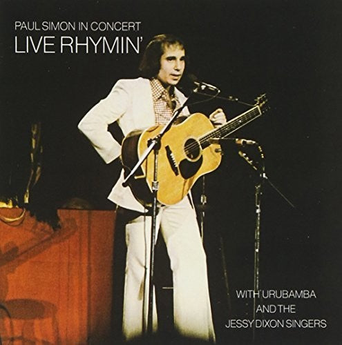 the album cover for Paul Simon - Paul Simon in Concert: Live Rhymin