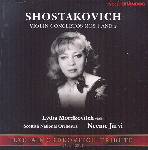 the album cover for Shostakovich / Mordkovitch / Scottish National Orc - Violin Concertos