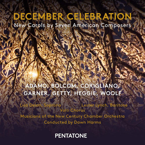 the album cover for Heggie / Delan / Volti Chorus / New Century - December Celebration - New Carols By Seven America
