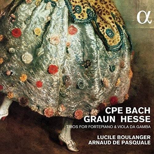 the album cover for Lucile Boulanger / De Pasquale,Arnaud - Trios for Fortepiano & Viola Da Gamba