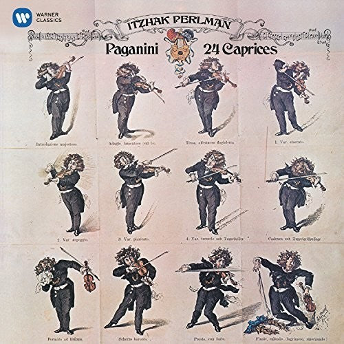 the album cover for Itzhak Perlman - Paganini: 24 Caprices