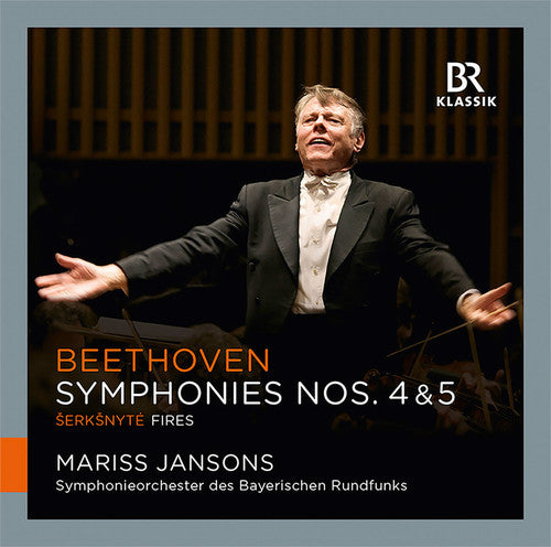 the album cover for Symphonieorchester Des Bayerischen Rundfunks - Symphony Nos. 4 & 5 - Serksnyte: Fires Fires