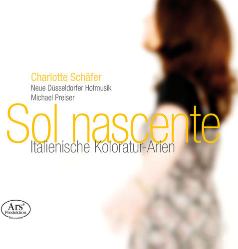 the album cover for Jommelli / Schafer / Neue Dusseldorfer Hofmusik - Sol Nascente - Italian Coloratura Arias