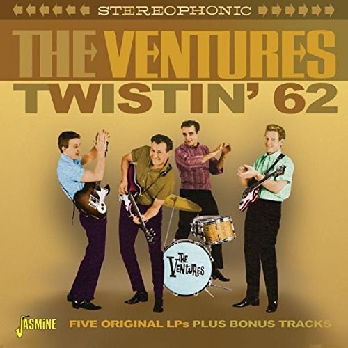 the album cover for Ventures - Twistin 62: Five Original LPS Plus Bonus Tracks