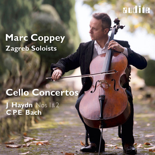 the album cover for Haydn / Zagreb Soloists / Coppey - Marc Coppey & The Zagreb Soloists - Cello Concertos