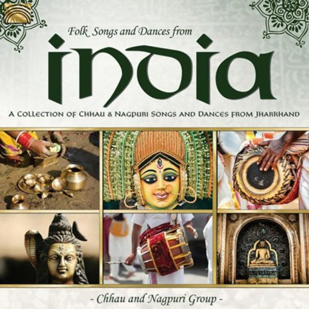 the album cover for Chhau & Nagpuri Group - Folk Songs & Dances from India - A Collection of Chhau & Nagpuri Songs