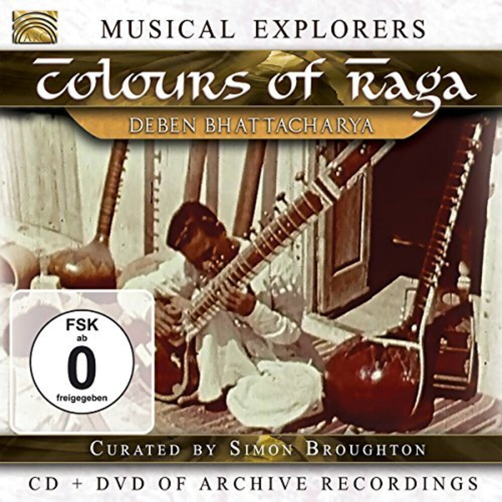 the album cover for Deben Bhattacharya - Musical Explorers: Colours Of Raga