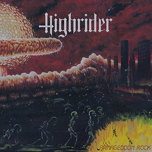 the album cover for Highrider - Armageddon Rock