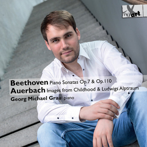 the album cover for Lera Auerbach / Grau,Georg Michael - Beethoven & Auerbach: Piano Works