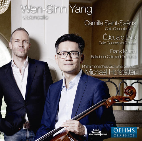 the album cover for Camille Saens Saint / Giessen Philharmonic Orch - Saint-saens Lalo & Marin: Cello Concertos