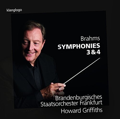 the album cover for J Brahms / Griffiths,Howard - Brahms: Symphonies Nos. 3 & 4