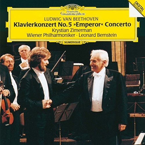 the album cover for Beethoven / Krystian Zimerman - Beethoven: Piano Concerto 5 Emperor