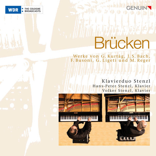 the album cover for J Bach S / Stenzl,Klavierduo - Brucken