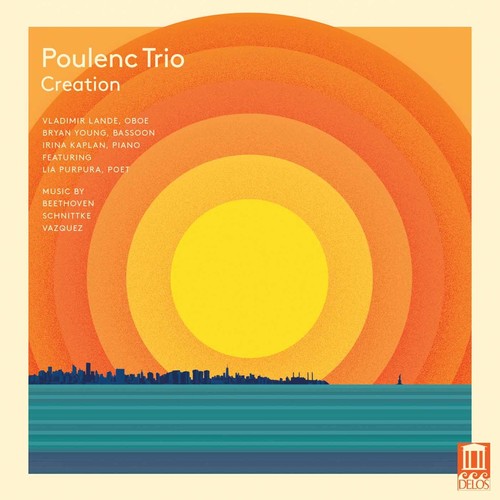 the album cover for Beethoven / Schnittke / Vazquez / Poulenc Trio - Creation